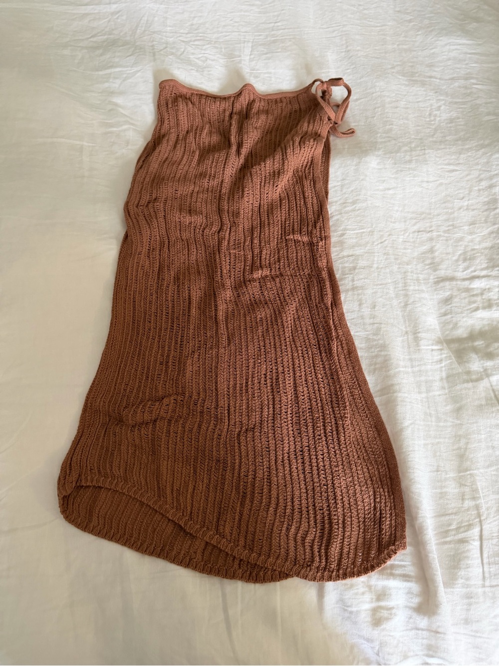 Aerie tie waist crochet skirt/cover up